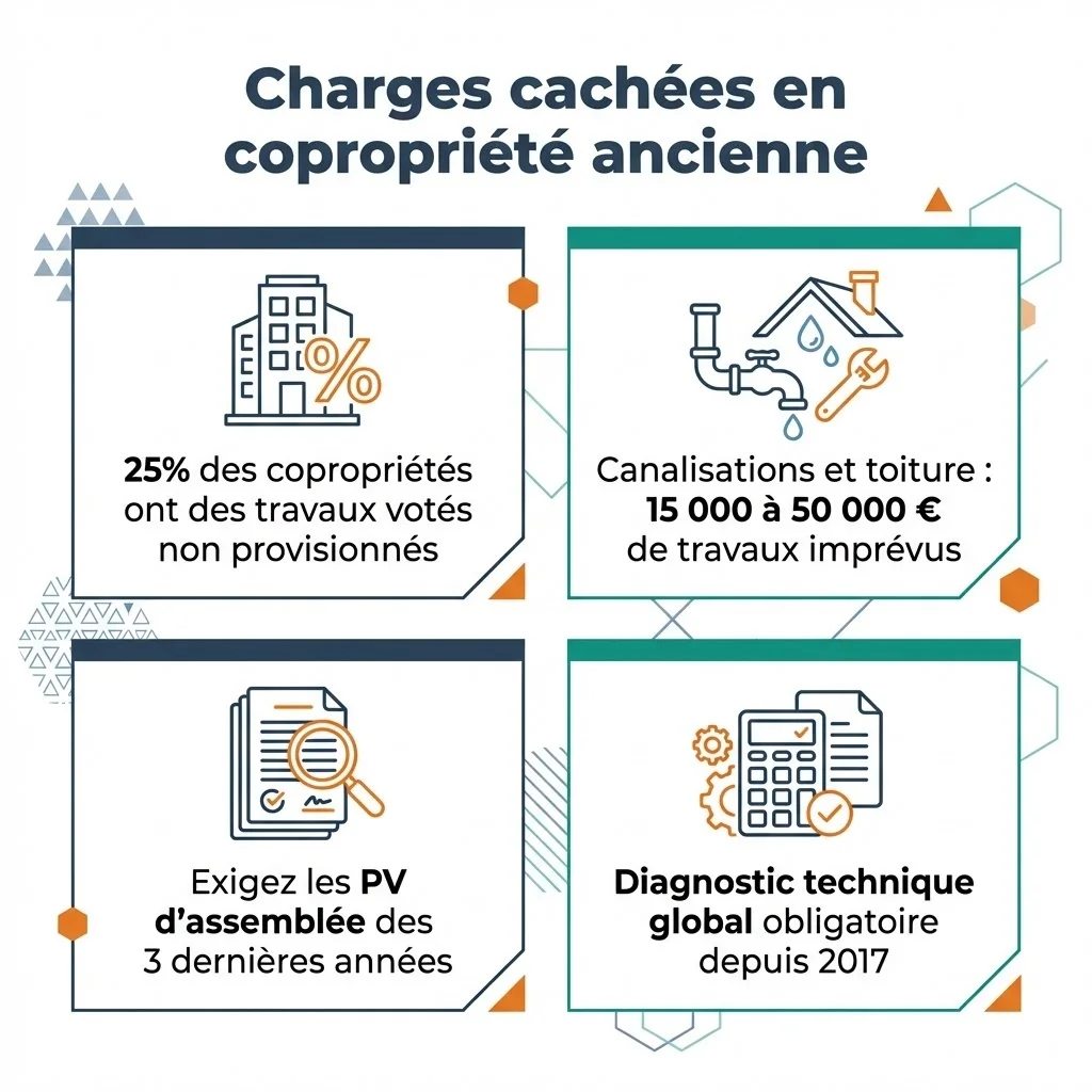 Infographie pour les vices cachés des copropriétées anciennes